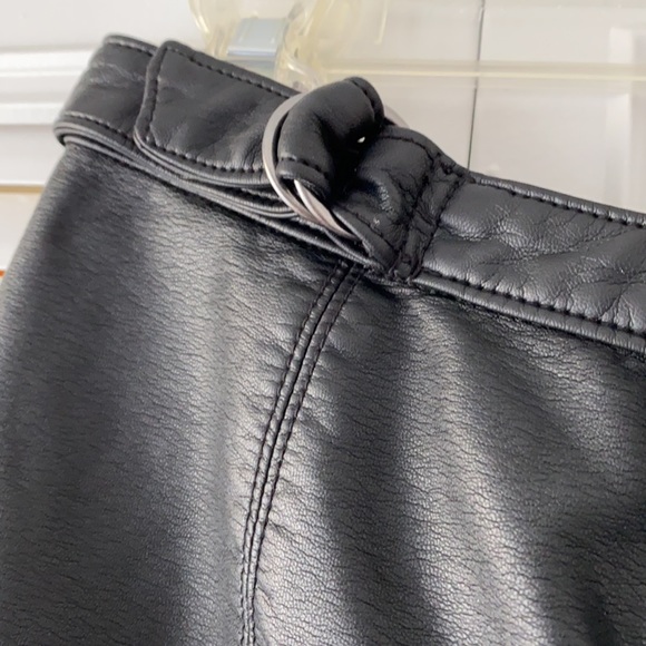 SALE 💫 🖤Free People🖤 Leather Mini Skirt ✨NWOT✨ - Picture 6 of 8